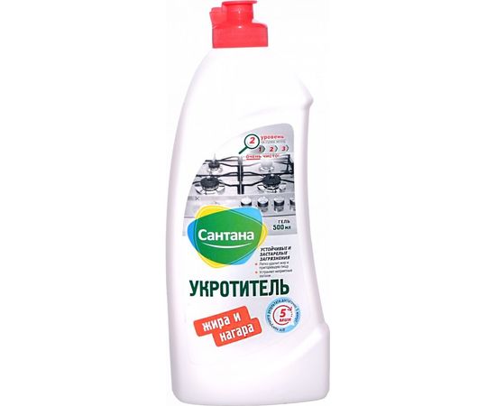 Средство для удаления жира, нагара и копоти Сантана Укротитель 500 мл, гель СНТ- 06 