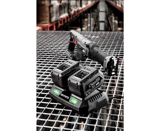 Зарядное устройство двойное для батарей GRAPHITE Energy+ 58G085 – изображение 3