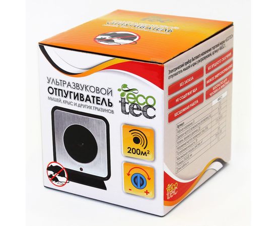 Ультразвуковой отпугиватель мышей, крыс и других вредителей ECOTEC, 10x7x11 см, 1/36, ПТ000000607 – изображение 4