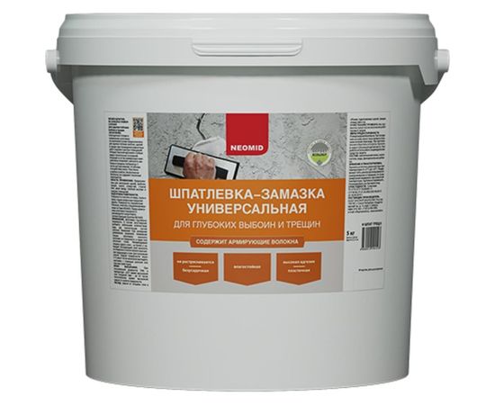 Шпатлевка для выбоин и трещин Neomid 5 кг ЭЭ Н-Шпат-трещ/5 