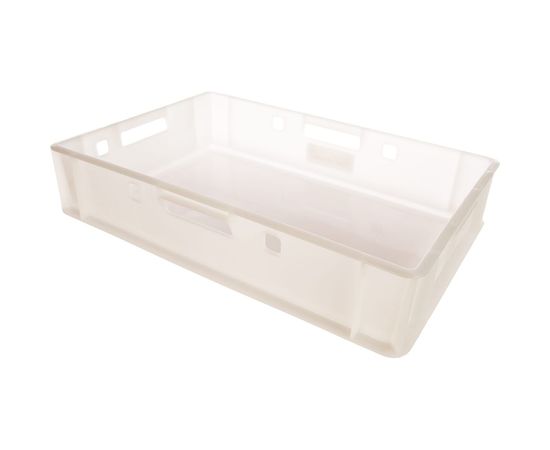 Мясной ящик п/э сплошной 600х400х120 белый морозостойкий Тара.ру Е1 03571 