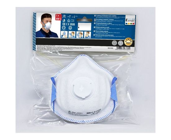 Респиратор от пыли, дыма и тумана COLOR EXPERT FFP2, 40х120х50 мм, 98626002 