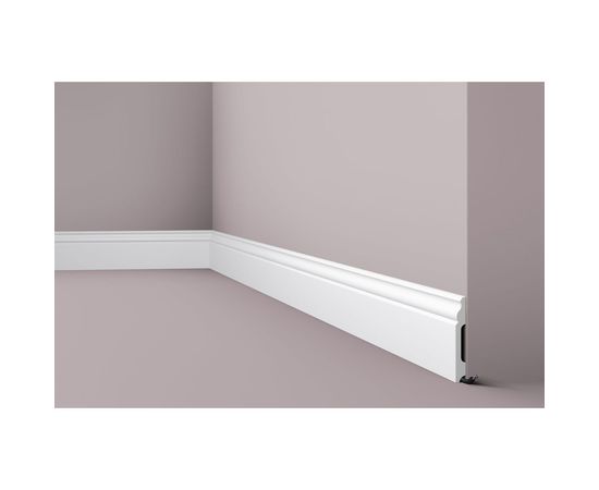 Плинтус напольный WALLSTYL (2000х100х13; белый) NMC FB2 