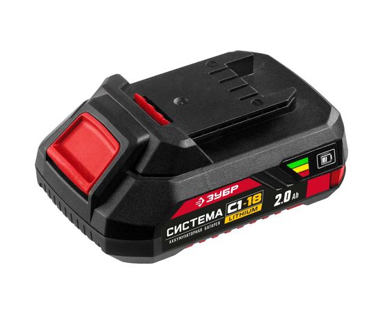 Аккумуляторная батарея ЗУБР 18В, Li-Ion, 2Ач, тип С1 АКБ-С1-18-2 