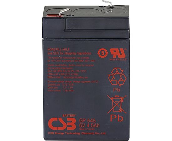 Аккумулятор GP645 для ИБП CSB GP645CSB 