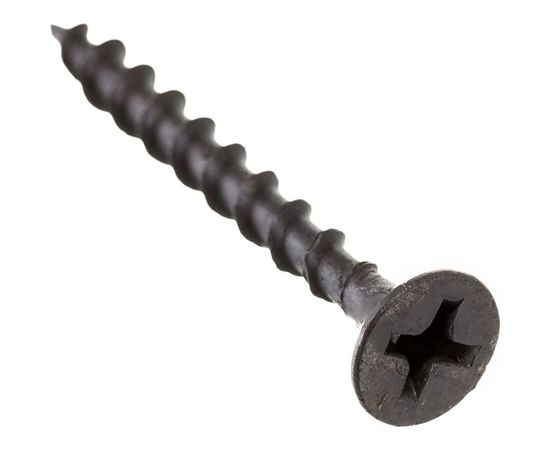 Саморезы ВИРТУОЗ 3,5х 35 мм, крупная резьба, потайная головка, оксидированный 600 шт 600-05069 – изображение 2