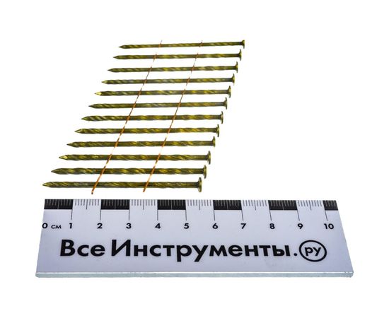 Гвозди барабанные (12000 шт; 2.3x57 мм; кольцевая накатка) для N70C FUBAG 140173 – изображение 2