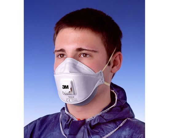 Противоаэрозольная фильтрующая полумаска 3М 9312, класс защиты FFP1 NR D, 10 шт/уп. 7000034717 – изображение 3