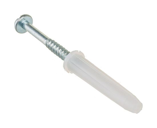 Набор VIPкрепеж белый дюбель 6х35 + шуруп 4х40 п/гол.оцинк. 5шт/5шт 11501 VIPS – изображение 6