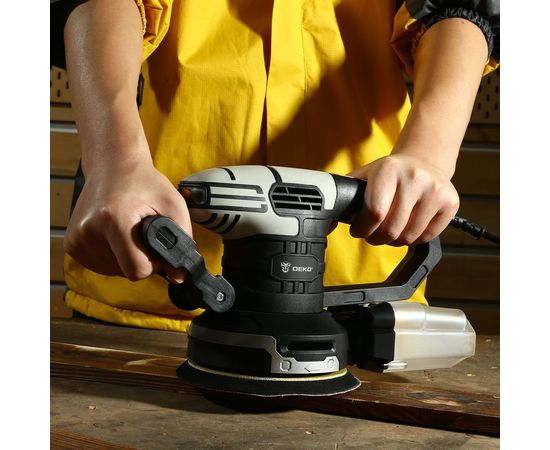 Эксцентриковая сетевая шлифмашина DEKO DKG550 063-4264 – изображение 5