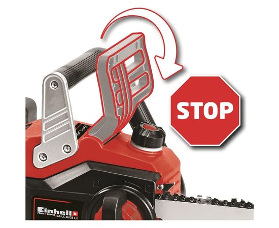 Аккумуляторная цепная пила Einhell PXC GE-LC 36/35 Li-Solo 4501780 – изображение 13