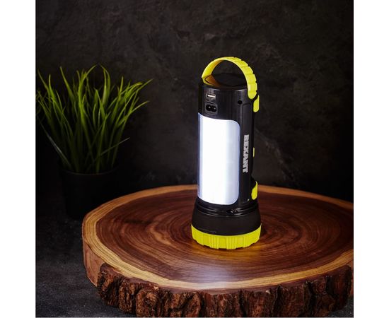 Светодиодный аккумуляторный фонарь REXANT с боковым светом, powerbank, солнечная батарея 75-7822 – изображение 3