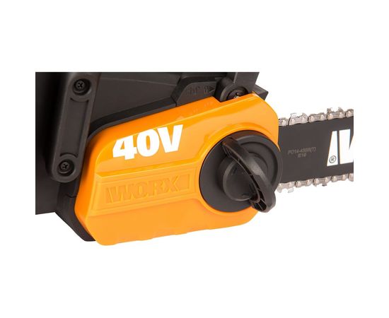 Бесщеточная цепная аккумуляторная пила WORX 40 В, 2х2.0 А*ч, двойное ЗУ 2x2A WG384E – изображение 11