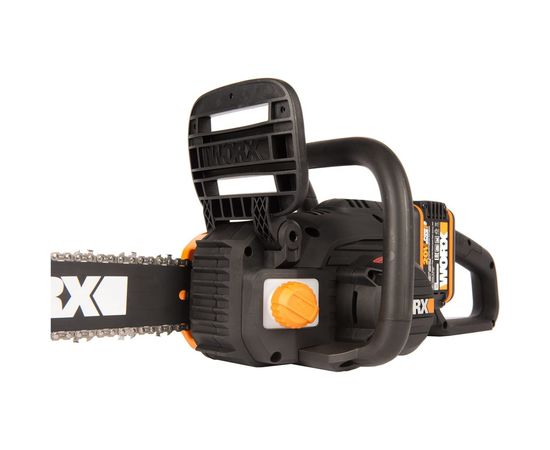 Бесщеточная цепная аккумуляторная пила WORX 40 В, 2х2.0 А*ч, двойное ЗУ 2x2A WG384E – изображение 10