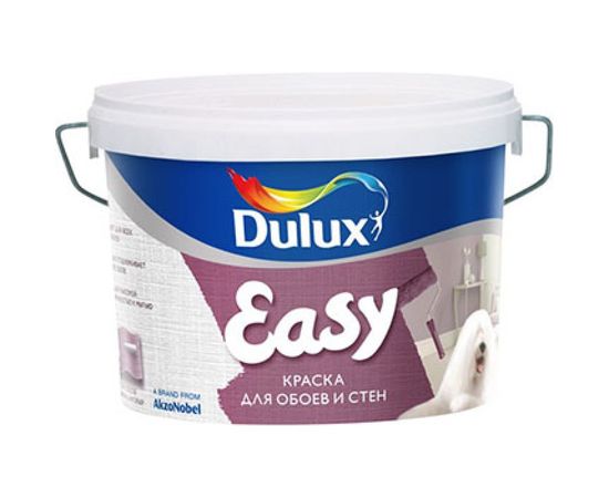 Краска водоэмульсионная DULUX EASY для всех типов обоев, BW 10л 5183564 