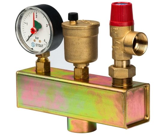 Группа безопасности котла до 50 кВт STOUT RG008Q0C1GS337 