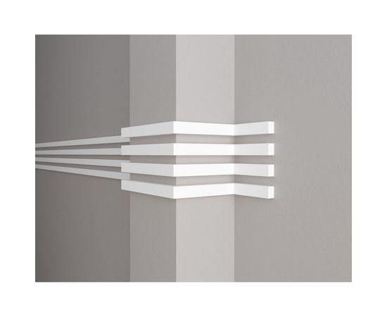 Стеновой молдинг Decor-Dizayn ударопрочный влагостойкий под покраску 30Х20Х2000 мм DD611 