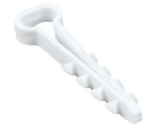 Дюбель-хомут для плоского кабеля Урал пак белый 5-8 100 шт АЭ-5059008-100-р 