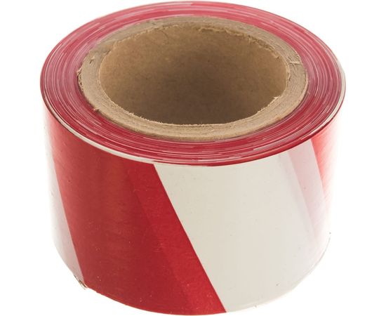 Оградительная лента Сталер бело-красная, 150п.м.х75мм. Упак. 5 шт. 7370SK 