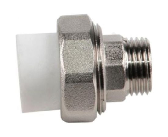 Муфта комбинированная RTP разъемная, американка, наружная резьба, D25х3/4 мм 10644 