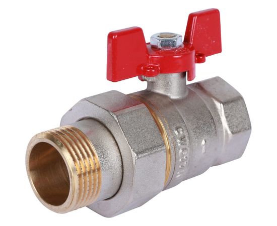 Шаровой кран с американкой ROMMER 1"", ВН/НР, RBV-0005-0510225, RG008UB5BKFAD4 