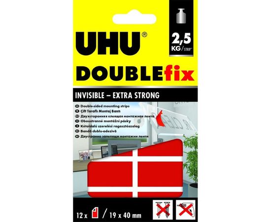 Двусторонние клеевые подушечки для стекла DOUBLEfix 12 шт. UHU 45515 