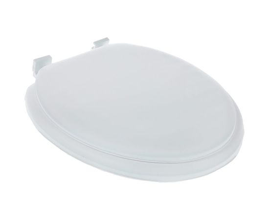 Сиденье для унитаза Мультипласт Групп мягкое, белое MPG8129 