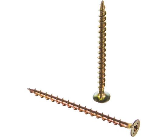 Саморез КРЕП-КОМП жёлтый цинк PH-2 по дереву 3,5х55 350 шт ждп5535ф 