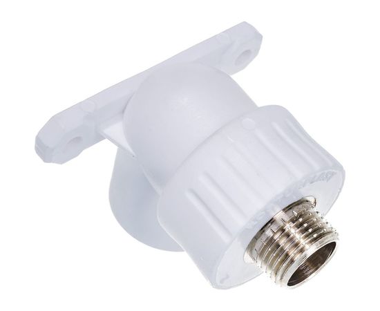 Угольник с креплением RTP PN25 комбинированный, наружная резьба D25х1/2 мм 15109 