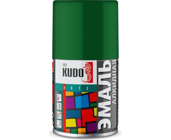 Универсальная эмаль KUDO зеленая RAL 6029 аэрозоль 140 мл KU-10081.2 11606168 