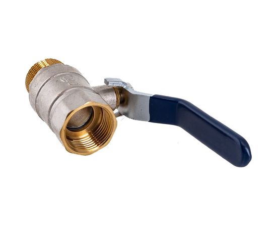 Шаровой кран RM -L Nickel 3/4 ВР-НР муфтовый, никелированный, ручка Ду20 Ру30 НК 11Б27п1 Ln-34FML – изображение 4