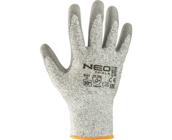 Перчатки с ПУ-покрытием NEO Tools 4X43D размер 9 97-609-9 – изображение 3