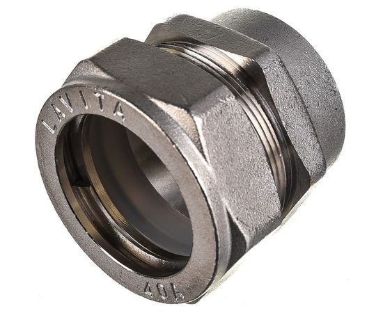 Муфта Lavita труба-вн. резьба усиленная V/S 40х1 1/2 F никель – изображение 2