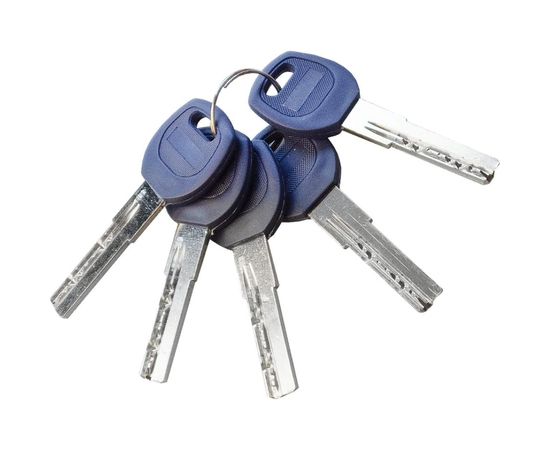 Цилиндр DOORLOCK V 2300AB N серия Variant, никелированный, 35x35 мм, 5 перф.ключей 79061 – изображение 4