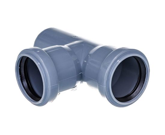 Канализационный тройник RTP D 50х50 мм, 87 град, серый 11430 – изображение 3