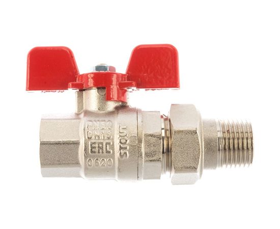 Шаровой полнопроходной кран с американкой STOUT ВР/НР 1/2" SVB-1007-000015 – изображение 4