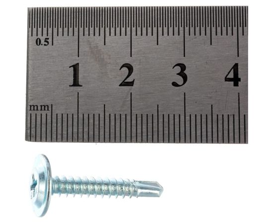 Саморез BULLIT ШСММ прессшайба сверло 4.2x25 200 шт., пл.конт 280 мл 14-0019110 – изображение 3