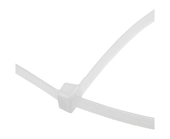 Нейлоновая хомут-стяжка с тройным замком REXANT 300x4,8 мм, белая, упаковка 100 шт. 67-1301 – изображение 2