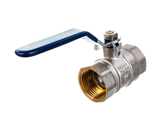 Шаровой кран RM -L Nickel 1 ВР-ВР муфтовый, никелированный, ручка Ду25 Ру30 НК 11Б27п1 Ln-1FFL – изображение 2