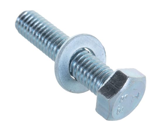 Пакет болт с гайкой и шайбой Метизный двор цинк м8х35мм 6 шт. 4607173901774 – изображение 4