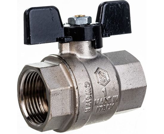 Шаровой полнопроходной кран STOUT ВР/ВР, ручка бабочка SVB-0002-000025 – изображение 4