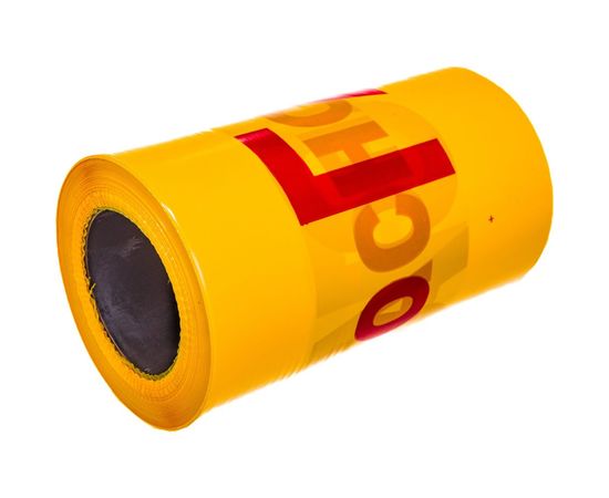 Сигнальная лента с логотипом Протэкт Опасно Газ 200мм., 250 п.м. желто-красная ЛСГ-200/250 ж/кр – изображение 4