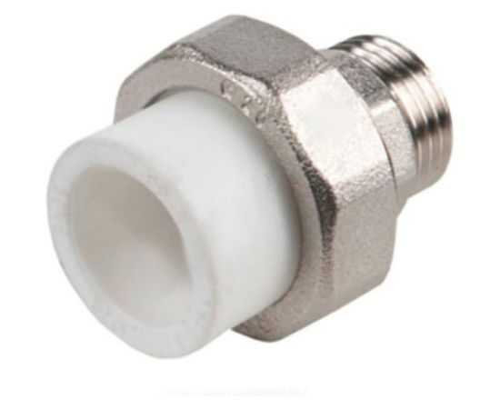 Муфта комбинированная RTP разъемная, американка, наружная резьба, D25х3/4 мм 10644 – изображение 2