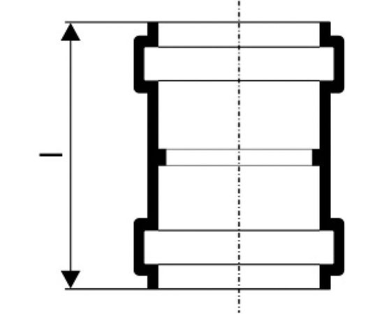 Канализационная двойная муфта Ostendorf 75 мм 113510 – изображение 5