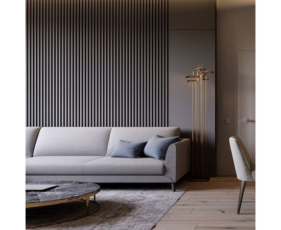 Стеновой молдинг Decor-Dizayn ударопрочный влагостойкий под покраску 30Х20Х2000 мм DD611 – изображение 12