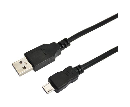 Шнур REXANT micro USB male - USB-A male 1.8M черный 18-1164-2 