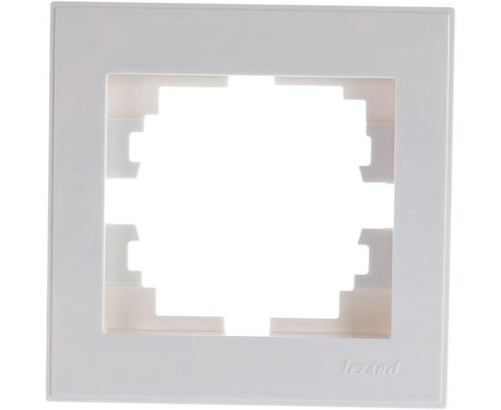 Горизонтальная рамка LEZARD RAIN б/ вст белая 703-0202-146 