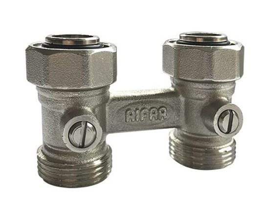 Узел нижней подводки RIFAR двойной прямой евроконус G 3/4 в блистере R.Ad.H01:922 