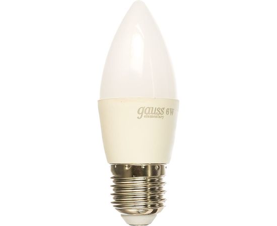 Лампа LED Candle 6W E27 4100K Gauss Elementary 33226 
