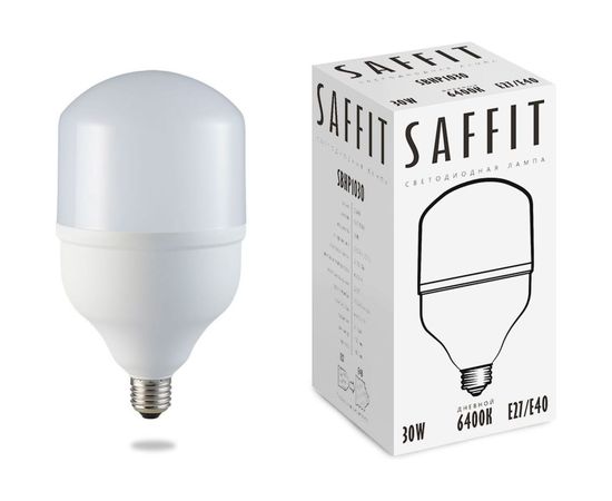 Светодиодная лампа SAFFIT SBHP1030 30W 230V E27-E40 6400K 55091 